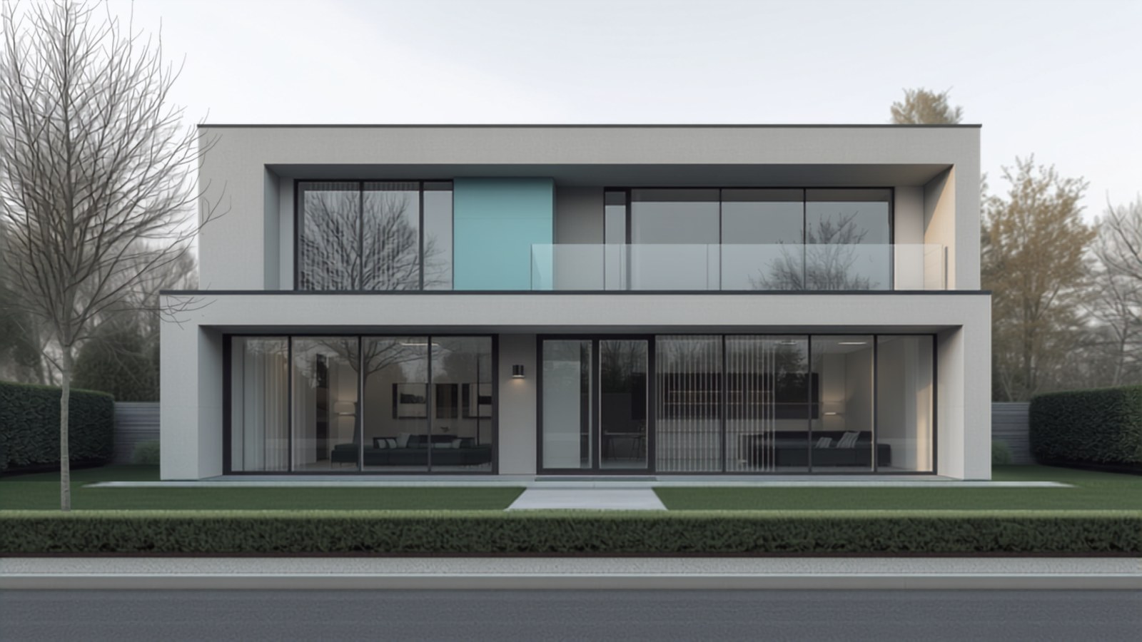 Modernes Einfamilienhaus mit klaren Linien